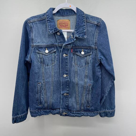 Levi Strauss Denim Trucker Jacket Youth Girls‎ Large (12-13 years) - Picture 1 of 5